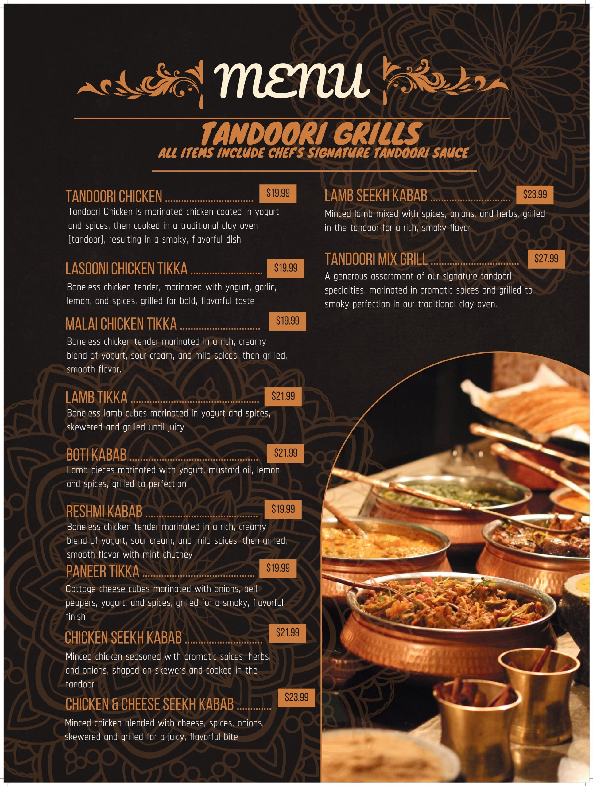 Dark Brown and Orange Traditional Indian Restaurant Food Menu Card Poster-13_page-0001