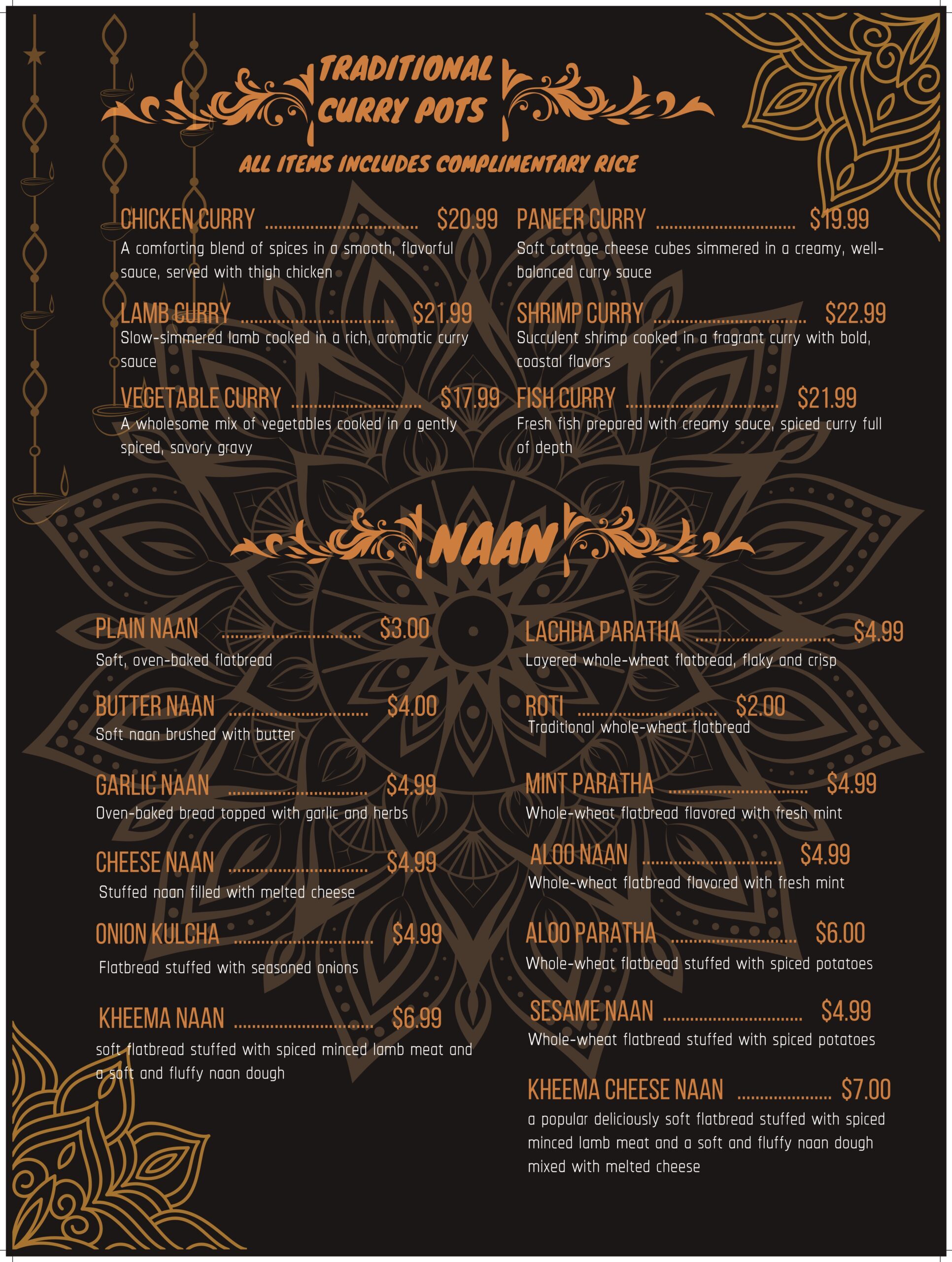 Dark Brown and Orange Traditional Indian Restaurant Food Menu Card Poster-13_page-0006